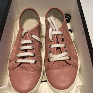 Pink Gucci sneakers